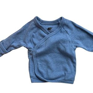 Monica + andy Hello Baby Long Sleeve Kimono Top Organic Cotton